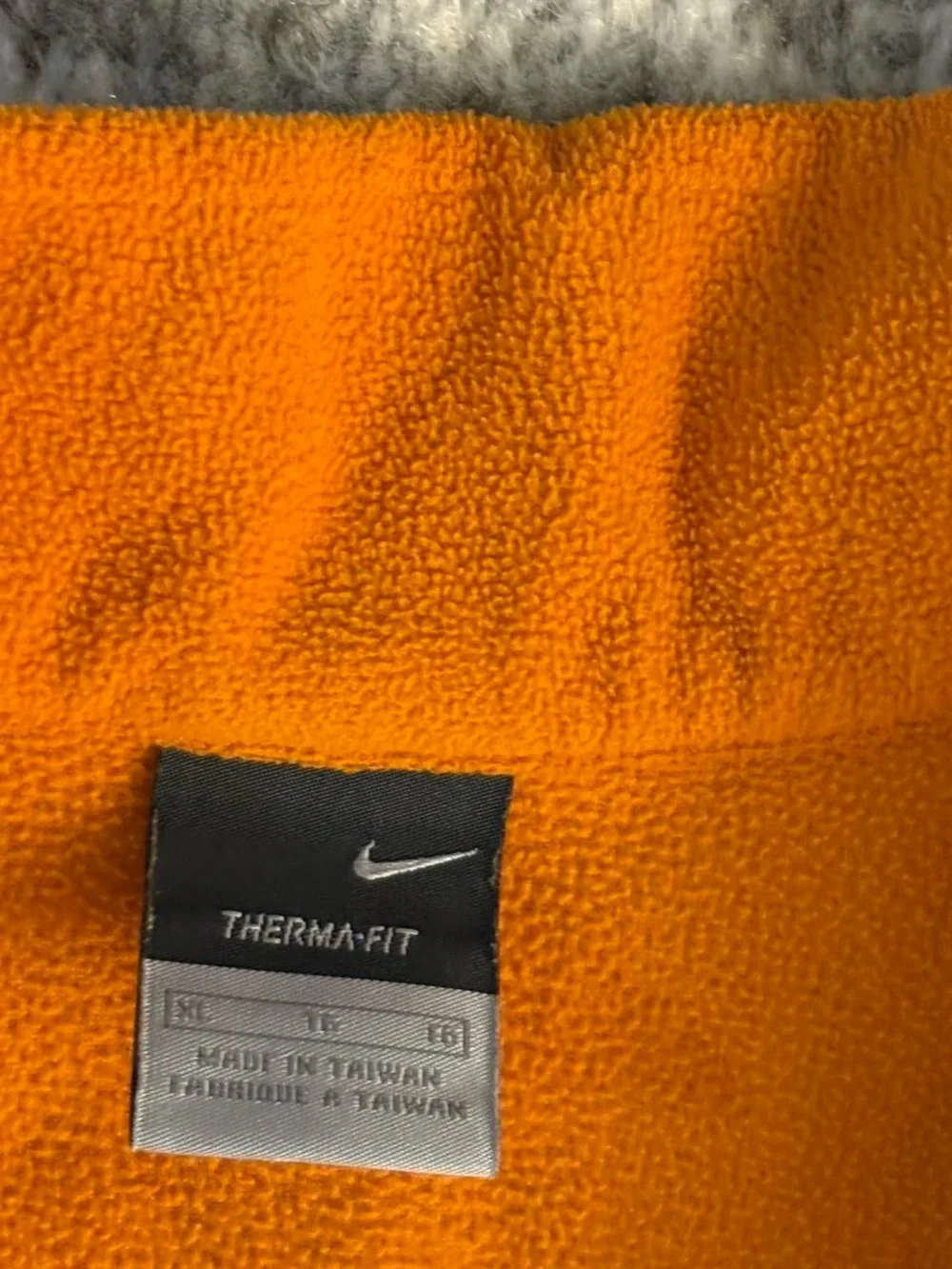 Orange Nike Therma-Fit Fleece Quarter Zip Shirt Size XL